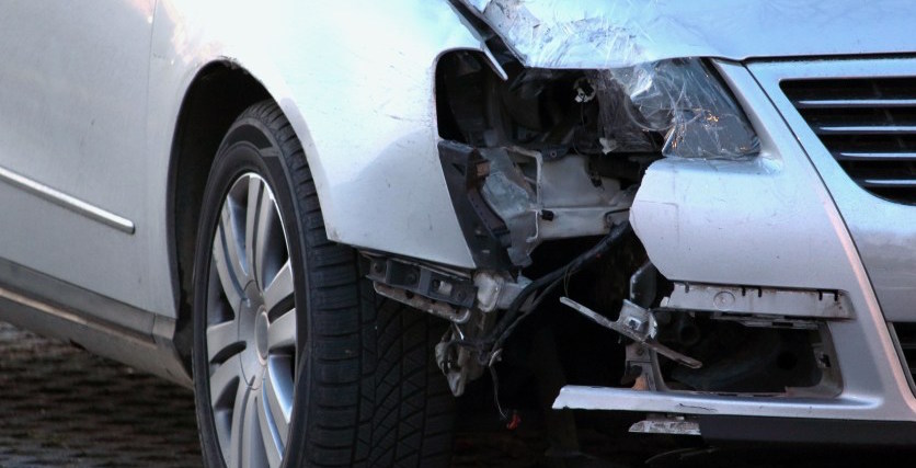 Damaged car