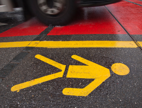 Pedestrians crossing