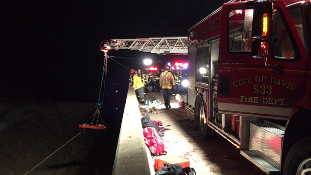 Triple Crash Results in Man Killed and Woman in Critical condition after falling 30 feet