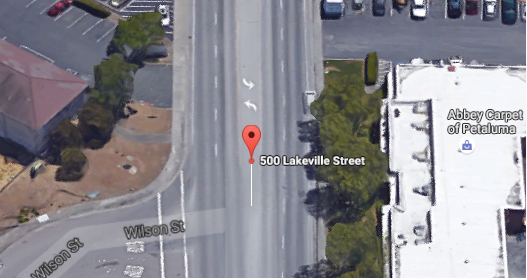 pedestrian petaluma hit crash collision collide serious head injuries major