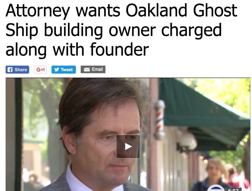 Ghost Ship fire attorney lawsuit